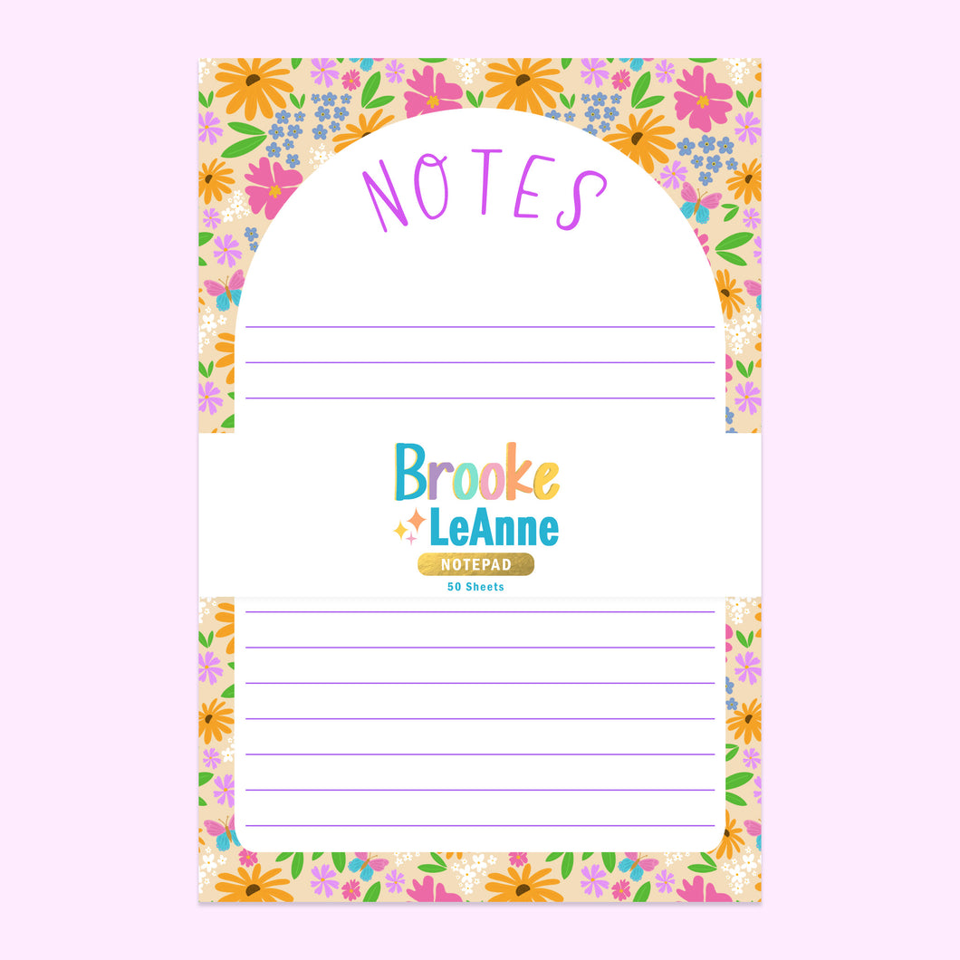 Flower Notepad Stationery