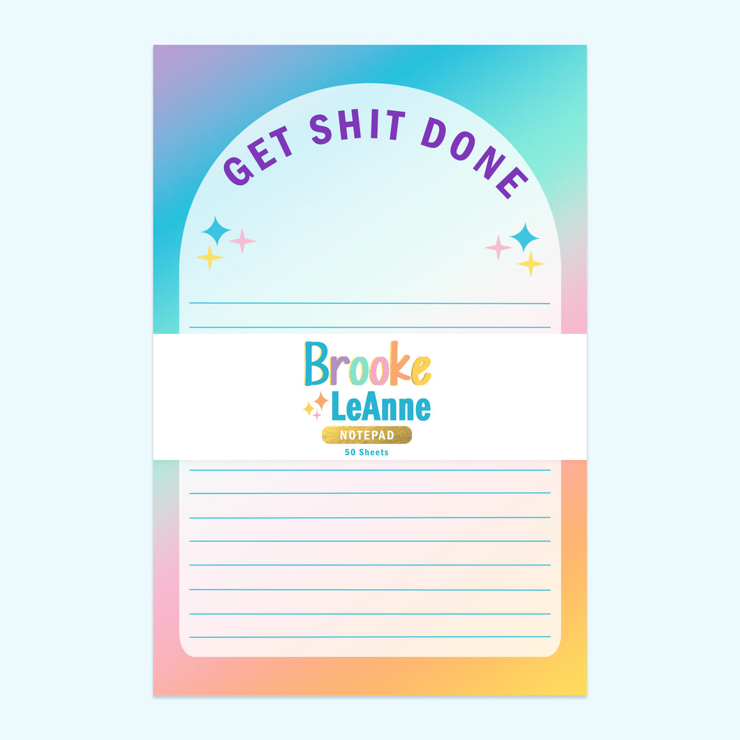 Get Shit Done Notepad Stationery