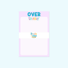 Load image into Gallery viewer, Overthinker Notepad Stationery
