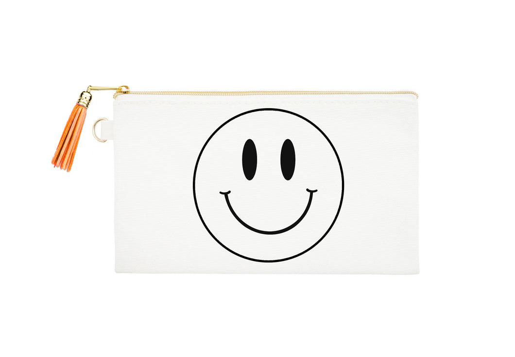 Smiley Happy Face Zipper Bag